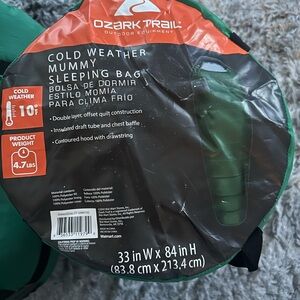 Ozark Trail Green Cold Weather Sleeping Bag